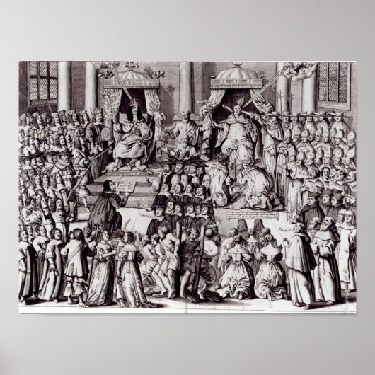 教皇に反対するイギリス教会 ポスター (正面)