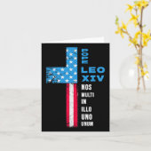 教皇の選挙ポンティフェックス – 米国 – 教皇レオ14世 カード (黄色い花)