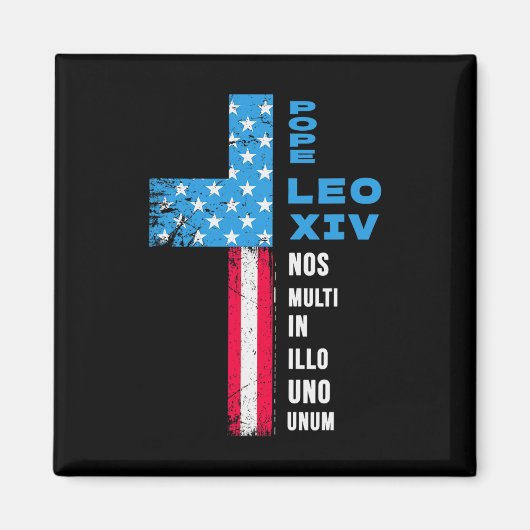 教皇の選挙ポンティフェックス – 米国 – 教皇レオ14世 マグネット (正面)