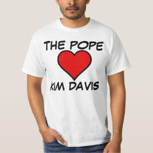 教皇はキム・デイビスTシャツが大好き Tシャツ