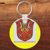 教皇キーチェーン伝統的ローマカトリック法王 キーホルダー (正面)