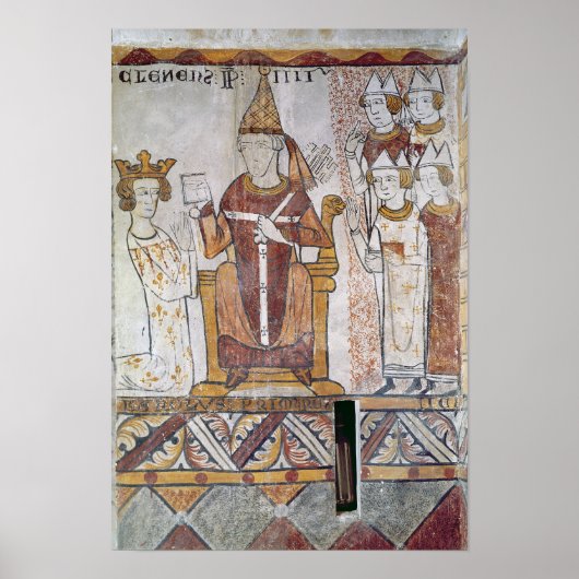 教皇クレメントIVアンジュシャルルを投資 ポスター (正面)