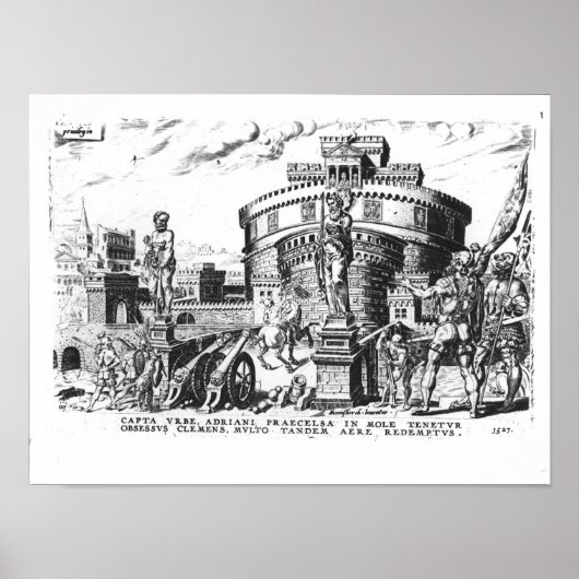 教皇クレメントVIIはチャールズ5世に包囲されている ポスター (正面)