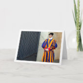 教皇スイス衛兵の肖像画 カード (正面)