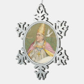 教皇セントグレゴリ素晴らしー(M 067) スノーフレークピューターオーナメント (右)