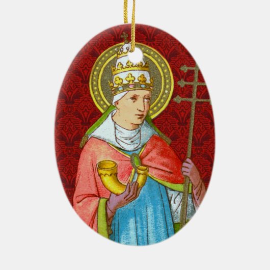 教皇セントコーネリアスの二重像(SAU 042) セラミックオーナメント (裏面)