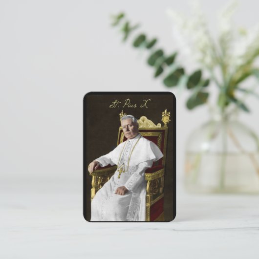 教皇セントピウスXカトリック宗教祈りの言葉聖 プレイスカード (スタンド正面)