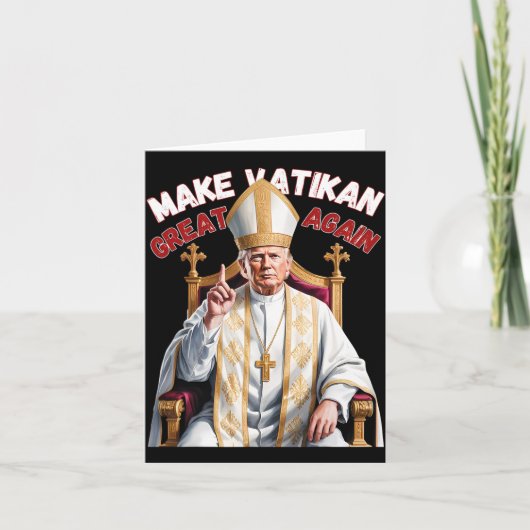 教皇トランプおもしろい大統領 カード (正面)