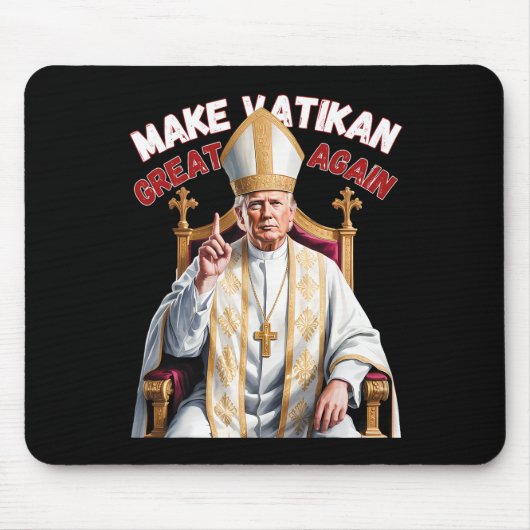 教皇トランプおもしろい大統領 マウスパッド (正面)