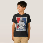 教皇ドナルド法王トランプ政治法王 Tシャツ (正面フル)