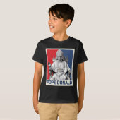 教皇ドナルド法王トランプ政治法王 Tシャツ (正面フル)