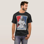 教皇ドナルド法王トランプ政治法王 Tシャツ (正面フル)