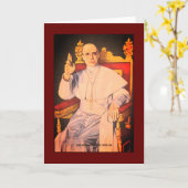 教皇ピウス12世の聖 – カトリック教会 カード (黄色い花)