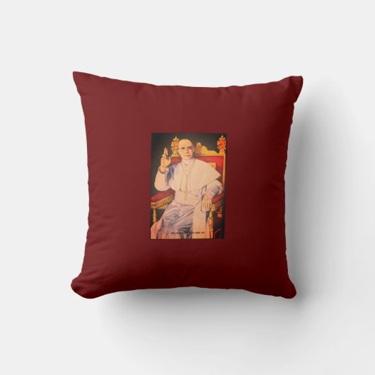 教皇ピウス12世の聖 – カトリック教会 クッション (正面)