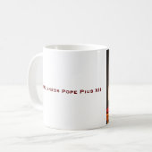 教皇ピウス12世の聖 – カトリック教会 コーヒーマグカップ (正面左)