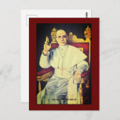 教皇ピウス12世の聖 – カトリック教会 ポストカード (正面/裏面)