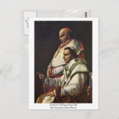 教皇ピウス7世ポートレートbyジャック・ルイ・ダヴィッド ポストカード (正面/裏面)