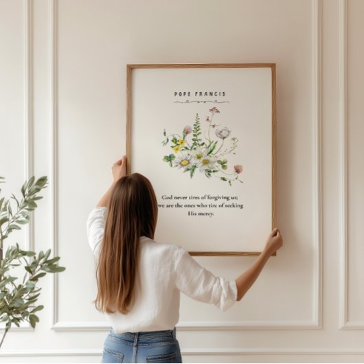 教皇フランシス感動的引用文ポスター ポスター