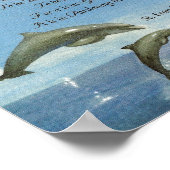 教皇フランシス=聖。フランシスシンプル祈りの言葉=イルカ ポスター (角)