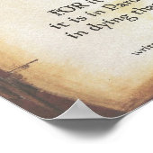 教皇フランシス=聖。FRANCISシンプル祈りの言葉=スクロール ポスター (角)