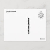 教皇ベネディクト15世 ポストカード (裏面)