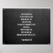 教皇ベネディクト16復活祭の意味で貸し出された黒板 ポスター (正面)