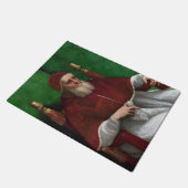 教皇ユリウス二世のポートレート(ラファエル著) ドアマット (アングル)