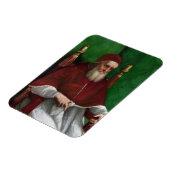 教皇ユリウス二世のポートレート（ラファエル著） マグネット (左側)