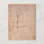 教皇ユリウス二世の墓のためのデザイン ポストカード (正面)