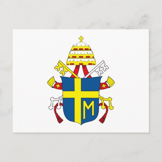 教皇ヨハネ・パウロ二世のはがき ポストカード (正面)