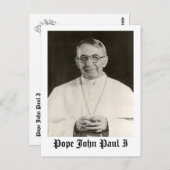 教皇ヨハネ・パウロ1世 ポストカード (正面/裏面)