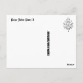 教皇ヨハネ・パウロ1世 ポストカード (裏面)