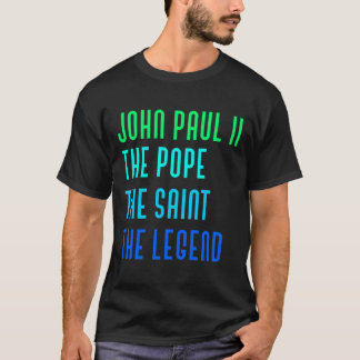 教皇ヨハネ・パウロ2世セントカトリック雨天王 Tシャツ