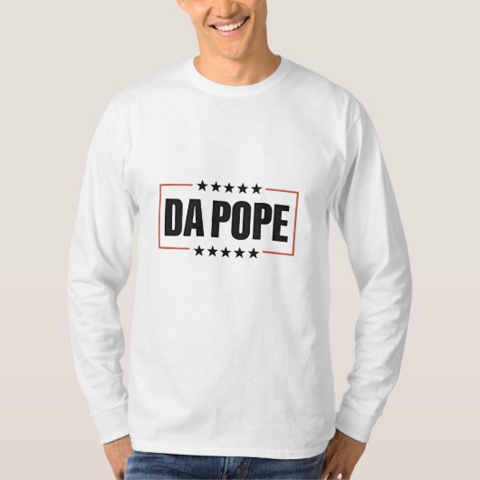 教皇レオ十四世キリスト教教会ダ・ポープ Tシャツ (正面)