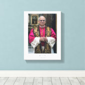 教皇レオ十四世ロバート・フランシス・プレヴォスト キャンバスプリント (インサイチュ (ウッドフロア))