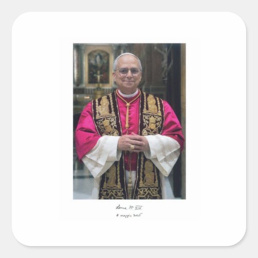 教皇レオ十四世ロバート・フランシス・プレヴォスト スクエアシール (正面)