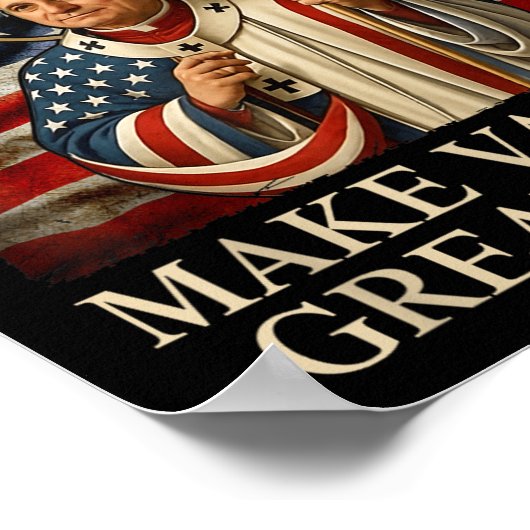 教皇レオ14世がバチカンを再素晴らしびカトリック教会にする ポスター (角)