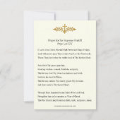 教皇レオ14世のための祈りの言葉 | 聖人 (裏面)