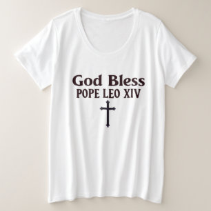教皇レオ14世の祝福 プラスサイズTシャツ