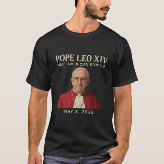 教皇レオ14世ファースト・アメリカン・ポンティフ2025年5月8日 Tシャツ