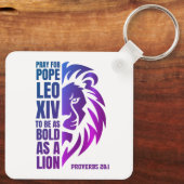 教皇レオ14世リオン祈スはっきりした・カトリック キーホルダー (裏面)