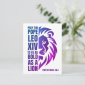 教皇レオ14世リオン祈スはっきりした・カトリック シーズンポストカード (スタンド正面)