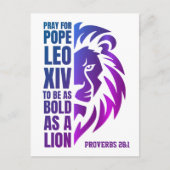教皇レオ14世リオン祈スはっきりした・カトリック シーズンポストカード (正面)