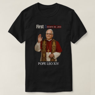 教皇レオ14世:初のアメリカ人教皇 ユーモラスな宗教 Tシャツ