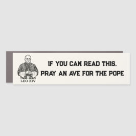 教皇祈のための修道院 – レオ14世カトリックのバンパー カーマグネット