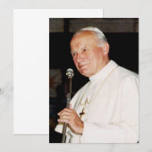 教皇聖ヨハネ・パウロ2世 招待状 (正面/裏面)