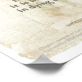 教皇=聖。平和シンプル祈りの言葉用フランシス祈りの言葉 ポスター (角)