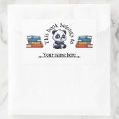 教科書の名前シール 長方形シール (バッグ)