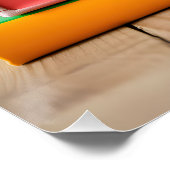 教科書の積カラフル重 ポスター (コーナー)