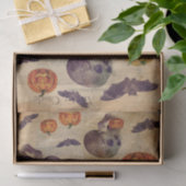 教科書ハロウィーン紙スカルこうもり 薄葉紙 (ギフト)